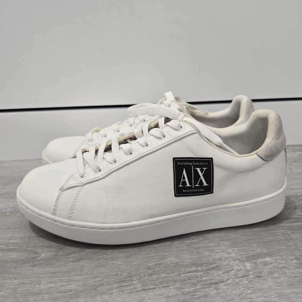 Giorgio Armani White Sustainable Men's Sneakers US Size 11 - Picture 2 of 14